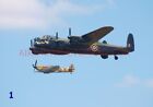 1 X Avro Lancaster Pa474 Spitfire Hurricane Dc-3 Dakota Bbmf 7X5 Photograph