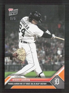 2023 Topps Now #937 Miguel Cabrera Orange 1/5 - Picture 1 of 2