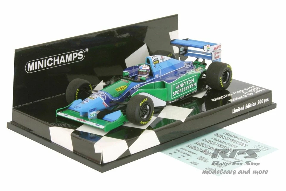 BENETTON Ford B194 JJ Lehto Monaco GP 1994 MINICHAMPS 417940406