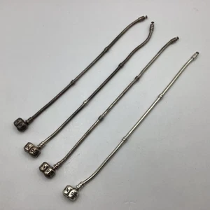 4x Silver PANDORA 17/18cm  Snake Empty Charm Bracelets 25.76g (F6) W#622 - Picture 1 of 3