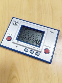 Nintendo Game & Watch Fire Vintage Handheld Electronic Game Tested Working Clear