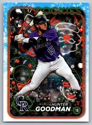 2024 Topps Holiday Hunter Goodman Rookie Colorado Rockies #H178 - Image 1 of 2