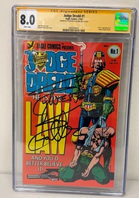 西尔维斯特·史泰龙亲笔签名法官DREDD漫画CGC 8.0#1 — 第 1/3 张图片
