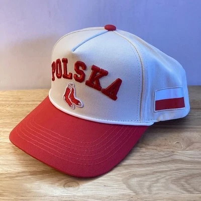 MELONWEAR Boston Red Sox POLISH HERITAGE NIGHT Special Ticket "POLSKA" Giveaway Flag Hat