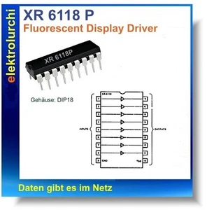 XR 6118P-2 - Fluorescent Display Driver - VFD - 60V - New 1 Pack - Picture 1 of 2