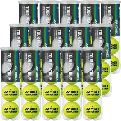 Yonex Tennis Ball TB-TPL4  Tour Platinum 1 box (15 cans / 60 bulbs) - Image 1 of 2