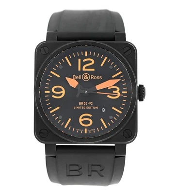 Bell & Ross Aviation Type BR03-92-S Limited Ed. Date Black PVD Steel 42MM Men's - Image 1 of 4