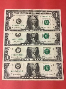 Tú eliges (1) Billete AÑO 1960 Fecha Cumpleaños Billete de un Dólar Elegante Número de Serie - Imagen 1 de 4