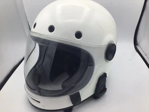 Bell Bullitt Helmet White Sz Medium Motorcycle Street Bike - Picture 1 of 9