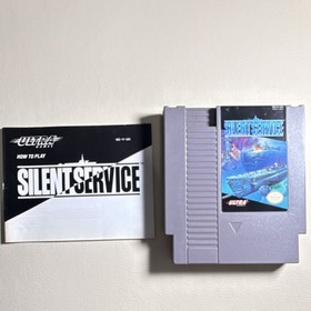Nintendo NES Silent Service by Ultra Games - Manual Included - Tested/Works