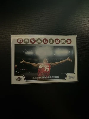 2008/2009 Topps Lebron James Chalk Toss Basketball Sports Card RARE - Image 1 of 2