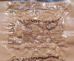 MRE Meal ready to eat Jalapeno Cashews - Bild 1 von 2