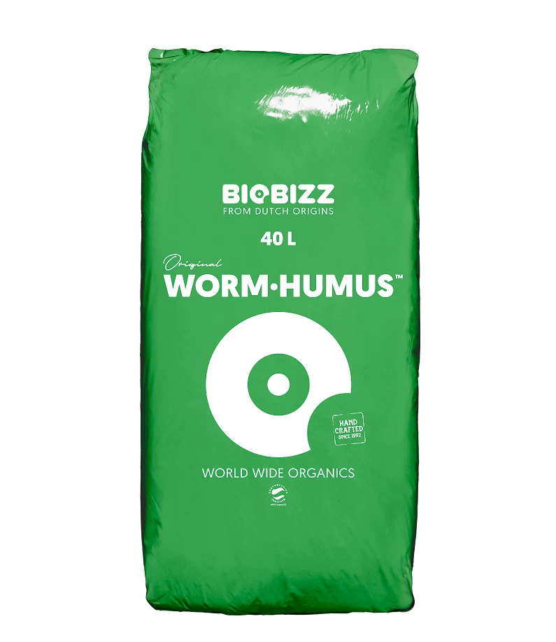 BIOBIZZ Wurmmist 40L / Wurmdünger 100% reiner, organischer Wurmhumus, Worm Humus