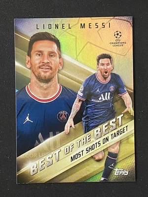 Lionel Messi 2021-22 Topps UEFA Champions League Best of the Best #BB-14 - Image 1 of 2