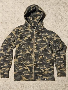 American Giant Vault klassischer Hoodie Herren klein digital tarnfarben durchgehender Reißverschluss USA EUC - Bild 1 von 9