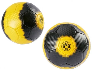 Borussia Dortmund Fußball - Carbon - Ball Größe 5 - Plus Aufkleber BVB 09 - Bild 1 von 4