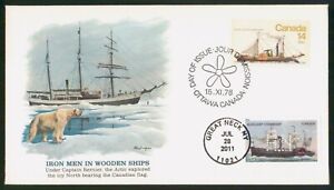 MayfairStamps Canada FDC Unsealed 1978 Nakano Perfin Wooden Ships US Mixed Frank