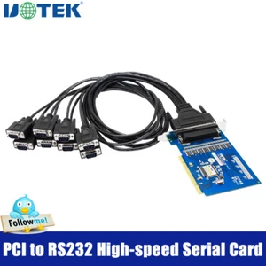 PCI to 8 Ports RS232 Serial Card High Speed DR62 Expansion Converter DB9 Adapter - Picture 1 of 9