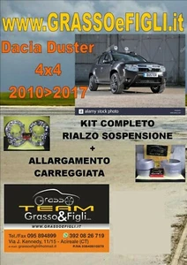 Kit COMPLETO Rialzo Molle 2cm + 4 Distanziali Ruota 3cm For Dacia Duster 4x4  - Picture 1 of 3