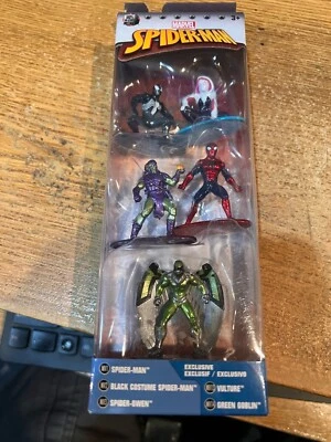 Jada Nano Metalfigs Spider-Man Paquete de 5 Marvel Comics Spider-Gwen Duende Verde Nuevo Foto 1 de 2