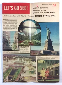 New York Worlds Fair Vintage Brochure Empire State Inc 1940 - Picture 1 of 7