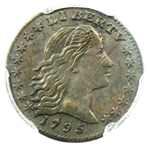 1795 Flowing Hair Half Dime H10C - Certified PCGS XF Details (EF) - Rare Coin! - Picture 1 of 7