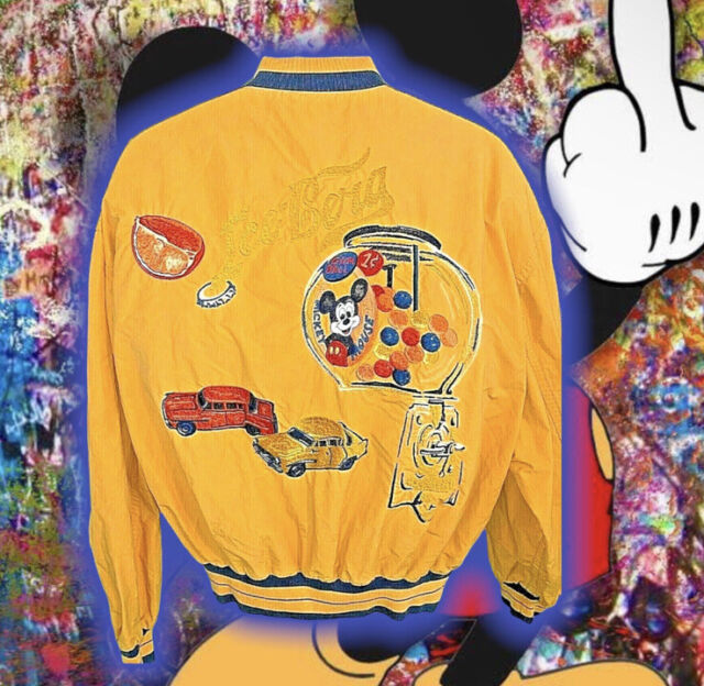 Iceberg Bomber Jacket with Cartoon Patches and Logo