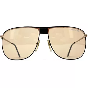 Vintage LACOSTE 171 "BLACK/GOLD" sunglasses - France 90's - Photocromic - Large - Bild 1 von 8