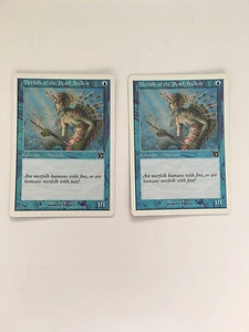 MTG: Magic The Gathering x2 Merfolk of the Pearl Trident Free Combine Shipping! - Picture 1 of 2