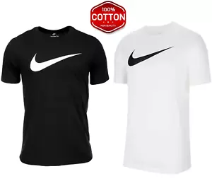 Nike Mens T Shirt Sportswear Icon Swoosh Classic Logo Crew Neck Tee - Picture 1 of 6