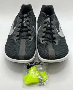 Nike Zoom Rival Black White Track Spikes Long Distance DC8725 001 Mens Size 12.5 - Picture 1 of 8