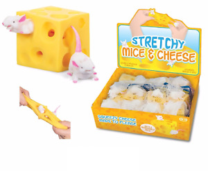 MICE & CHEESE STRETCHY Fiddle ADHD Autism Stress Relief Toy Kids Christmas Gift