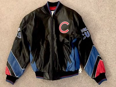 2016 World Series Lester Rizzo Bryant BNWT Chicago Cubs Genuine Leather Jacket - Image 1 of 4