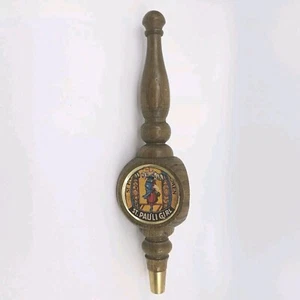 Rare St. Pauli Girl Wooden Beer Tap - Handle - Vintage - 12 Inch - Yellow Label - Picture 1 of 7