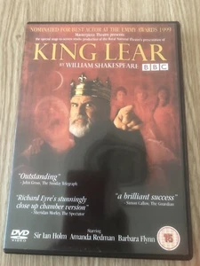 FILM KING LEAR BY WILLIAM SHAKESPEARE BBC SIR IAN HOLM REDMAN DVD ANGLAIS RARE - Imagen 1 de 3