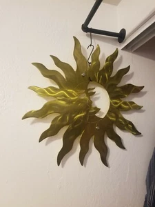 Metal sun Wall art Moon Decor 30" living room porch sunshine kitchen artwork sun - Picture 1 of 3