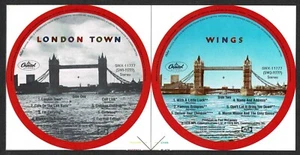 Etiqueta álbum "London Town" 1978 Paul McCartney and Wings, capital Canadá - Imagen 1 de 3
