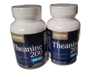 (Lot of 2) Jarrow Formulas Theanine 200, 200 mg, 60 Veggie Caps EXP: 2/2025 - Picture 1 of 3