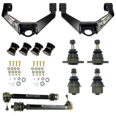 Kit de brazo de control de kryptonita/juntas de rótula inferiores/barras de amarre para 11-19 GM 2500HD/3500HD Foto 1 de 4