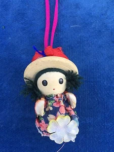 Vintage HANDCRAFTED Lizzie High Chinese Rag Doll  Artisan Jewelry Necklace Art - Picture 1 of 5