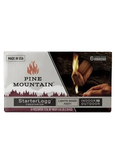 Brand NEW Pine Mountain 514-158-810 Starter Logg Pine Sawdust Fire Starter 6 - Picture 1 of 3