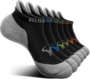 Mens Bamboo Ankle Socks with Heel Tab Low Cut Thin Athletic Performance 6 pairs - Picture 1 of 24