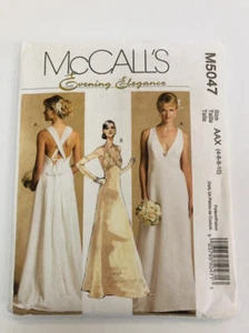 Vestido forrado McCall's patrón de costura M5047 falta talla 4-10 sin cortar - Imagen 1 de 2