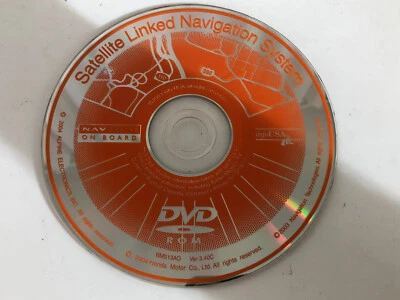 2004 2005 2006  ACURA TL NAVIGATION DVD ORANGE US CANADA VER.3.40C ACURA OEM🟠 - Image 1 of 4