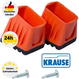 Fußkappe 2K 33 x 20 mm orange 2 Stk. Krause 214553 für MONTO Stufen-Stehleitern - Bild 1 von 5