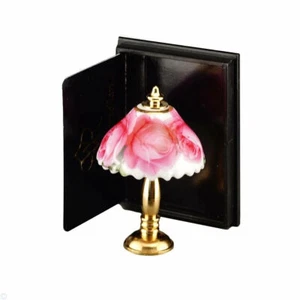 Porcelana Reutter - Lámpara en miniatura para casa de muñecas diseño rosa - Imagen 1 de 2