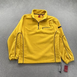 Arrow Y2K 1/4 Quarter Zip Yellow Gold Fleece Pullover Jacket in Mens Size XL NEW - Picture 1 of 15