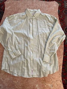 men’s BROOKS BROTHERS Green Plaid BUTTON DOWN SHIRT SIZE LARGE - Picture 1 of 6