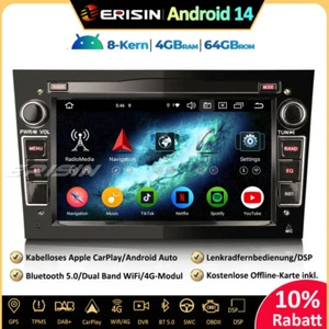8-Kern DAB+Android 14 Autoradio GPS Opel Corsa D/C Astra H Zafira Meriva Signum - Bild 1 von 22