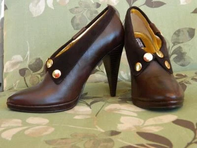 Naughty Monkey Brown Leather Shoe Boots Size 7 w/box , EUC - Image 1 of 4